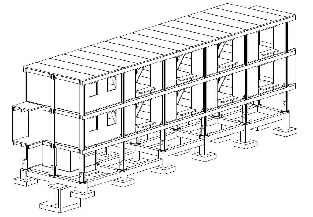 Two-story house on legs | Osnovnoy Moment (OsnoM)