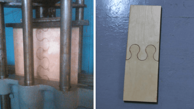 Evaluation of the strength and deformability of the jigsaw joint of plywood of various configurations | Osnovnoy Moment (OsnoM)